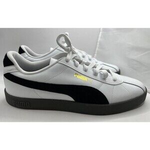 Puma Club II SD FS White Black Gold Accent Leather Size 10.5 Mens New 400921-01